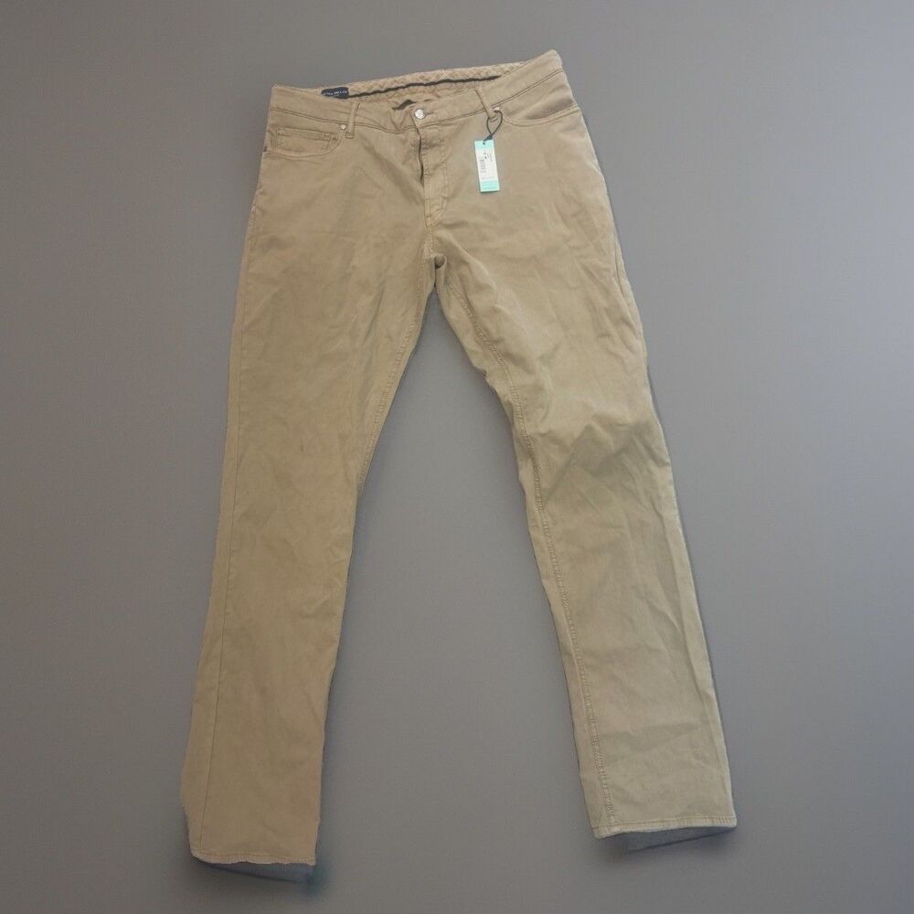Peter Millar Collection Men’s Perfect 5 Pocket Pants 38x34 Khaki NWT $198 Golf
